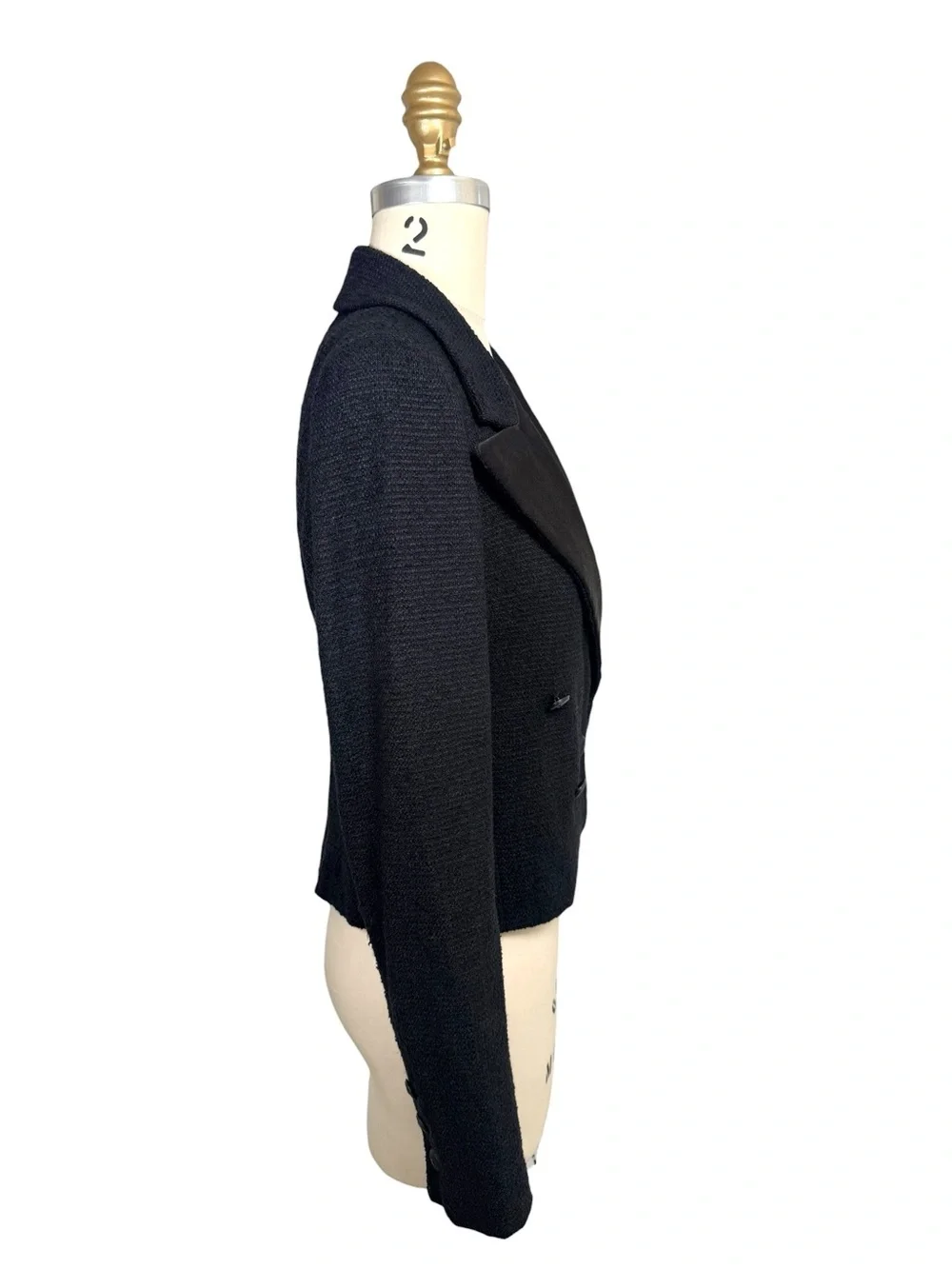 Chanel Runway Spring 2005 Bouclé Tuxedo Jacket FR 36